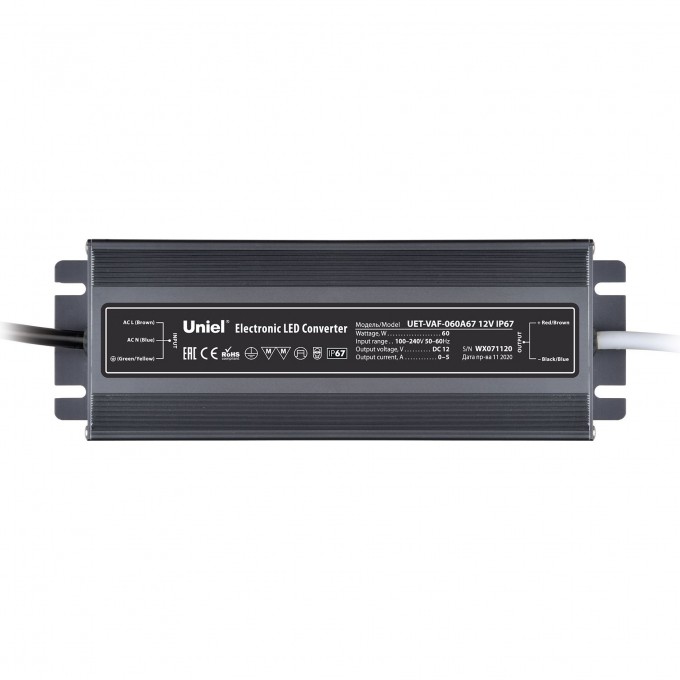 Блок питания ультратонкий UNIEL UET-VAF-100A67 12V IP67 UL-00007576