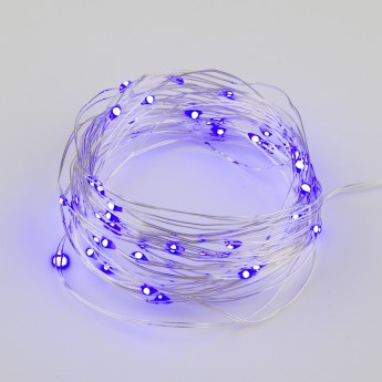 Гирлянда светодиодная UNIEL PURPLE ULD-S0200-020/SСB/2AA "Роса" на батарейках IP20 2м 20 светодиодов, фиолетовый свет провод медный Гирлянда светодиодная UNIEL PURPLE ULD-S0200-020/SСB/2AA "Роса" на батарейках IP20 2м 20 светодиодов, фиолетовый свет провод медный
