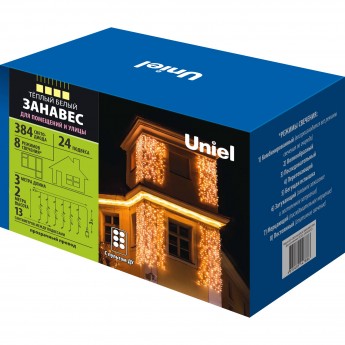 Гирлянда UNIEL ULD-C3020-384/DTA/RC WARM WHITE IP44 Гирлянда UNIEL ULD-C3020-384/DTA/RC WARM WHITE IP44