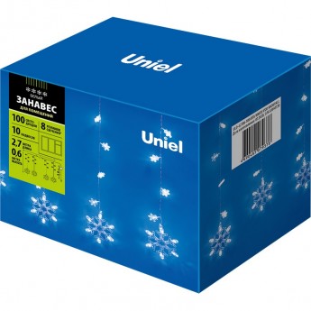 Гирлянда UNIEL ULD-E2706-100/DTA WHITE IP20 SNOWFALL Гирлянда UNIEL ULD-E2706-100/DTA WHITE IP20 SNOWFALL
