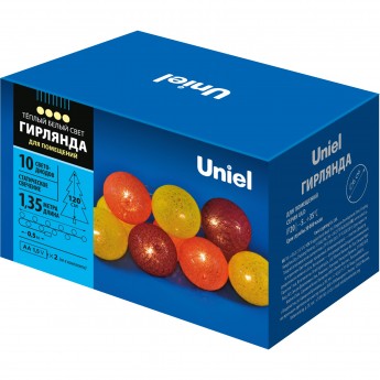 Гирлянда UNIEL ULD-S0135-010/STB/2AA WARM WHITE IP20 TANGLES-3 Гирлянда UNIEL ULD-S0135-010/STB/2AA WARM WHITE IP20 TANGLES-3