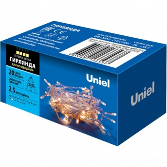 Гирлянда UNIEL ULD-S0250-020/STA WARM WHITE IP20 Гирлянда UNIEL ULD-S0250-020/STA WARM WHITE IP20