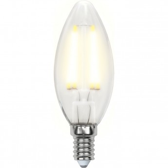 Лампа светодиодная UNIEL LED-C35-6W/WW/E14/FR PLS02WH картон Лампа светодиодная UNIEL LED-C35-6W/WW/E14/FR PLS02WH картон