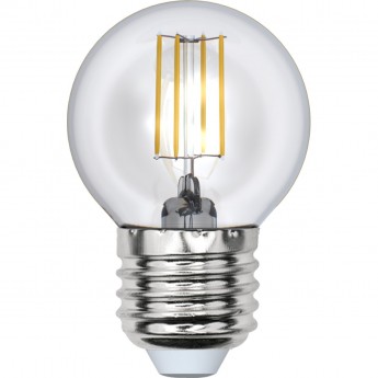 Лампа светодиодная UNIEL LED-G45-5W/WW/E27/CL/DIM GLA01TR картон Лампа светодиодная UNIEL LED-G45-5W/WW/E27/CL/DIM GLA01TR картон