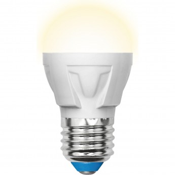 Лампа светодиодная UNIEL LED-G45 7W/WW/E27/FR PLP01WH картон Лампа светодиодная UNIEL LED-G45 7W/WW/E27/FR PLP01WH картон