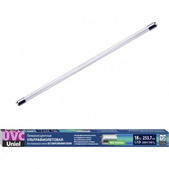 Лампа ультрафиолетовая UNIEL EFL-T8-18/UVCB/G13/CL Лампа ультрафиолетовая UNIEL EFL-T8-18/UVCB/G13/CL