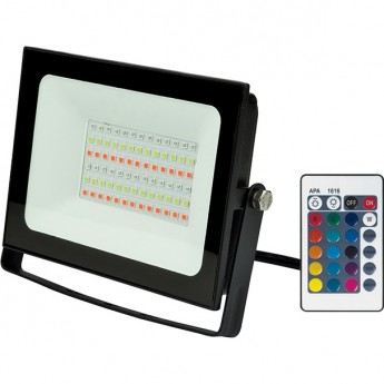 Прожектор UNIEL ULF-F60-30W/RGB IP65 200-240В BLACK Прожектор UNIEL ULF-F60-30W/RGB IP65 200-240В BLACK