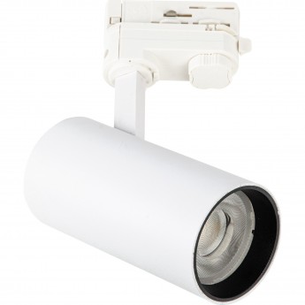 Светильник-прожектор светодиодный UNIEL ULB-T55-20W/3000K WHITE трековый, 3000К, белый Светильник-прожектор светодиодный UNIEL ULB-T55-20W/3000K WHITE трековый, 3000К, белый