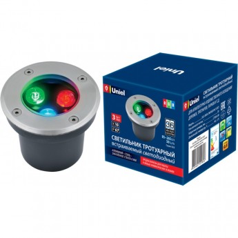 Светильник UNIEL ULU-B10A-3W/RGB IP67 GREY Светильник UNIEL ULU-B10A-3W/RGB IP67 GREY