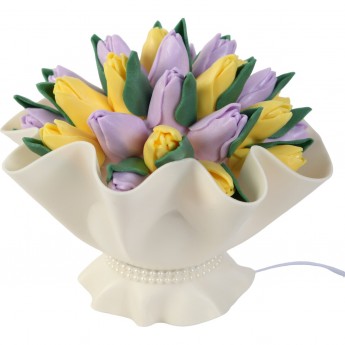 Светильник UNIEL ULW-R07 T/3000K/150F/A Букет тюльпанов Желто-сиреневый Светильник UNIEL ULW-R07 T/3000K/150F/A Букет тюльпанов Желто-сиреневый