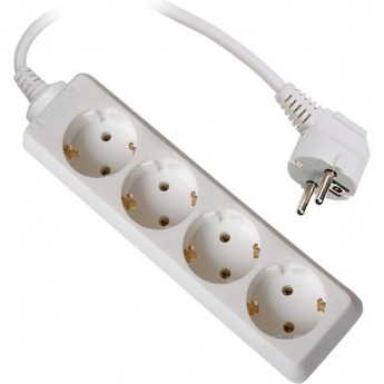 Удлинитель UNIEL S-GCD4-5 серии Стандарт, с/з, 4 гн., шнур 5 м Удлинитель UNIEL S-GCD4-5 серии Стандарт, с/з, 4 гн., шнур 5 м