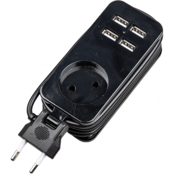 Удлинитель UNIEL TRAVEL S-CT1-1,5U BLACK Удлинитель UNIEL TRAVEL S-CT1-1,5U BLACK