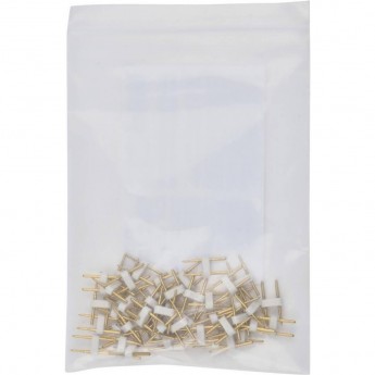 Выводы соединителя контактного UNIEL POLYBAG UTC-K-02/B67-NNN COPPER 050 для светодиодных лент 220В 5050, 2 контакта цвет прозрачный 50 штук в пакете Выводы соединителя контактного UNIEL POLYBAG UTC-K-02/B67-NNN COPPER 050 для светодиодных лент 220В 5050, 2 контакта цвет прозрачный 50 штук в пакете