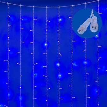 Занавес светодиодный UNIEL ULD-C3020-264/TTK BLUE IP44 с эффектом мерцания Занавес светодиодный UNIEL ULD-C3020-264/TTK BLUE IP44 с эффектом мерцания